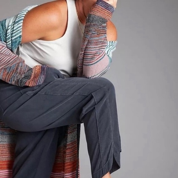 Anthropologie Pilcro The Cottage Corduroy Drawstring Pants in Navy - Picture 3 of 15